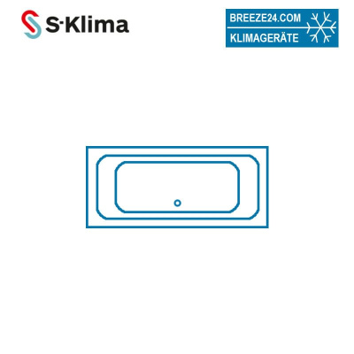 S-Klima GAW02P Glykolauffangwanne mit Ölabscheider aus Edelstahl für Serie SAL