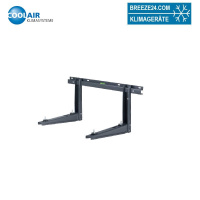 Wandkonsole in schwarz Länge 465 mm | bis 140 kg...