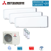 Mitsubishi Heavy Set 3 Wandgeräte 2 x SRK25ZS-WF +...