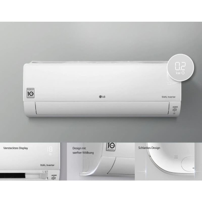 LG Set DC09RK NSJ + DC09RK UL2 Wandgerät Deluxe Dualcool 2,5 kW WiFi | Raumgröße 25 - 30 m² | R32