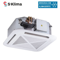 S-Klima ESTUCS922-D Kaltwasser 4-Wege-Deckenkassette...