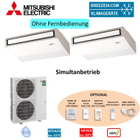 Mitsubishi Electric Set 2 x PCA-M125KA + PUZ-ZM250YKA2...