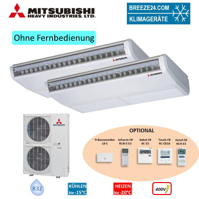 Mitsubishi Heavy Set 2 x FDE125VH + FDC250VSA-W Deckenunterbaugerät 12,5 kW -  400V R32 Klimaanlage