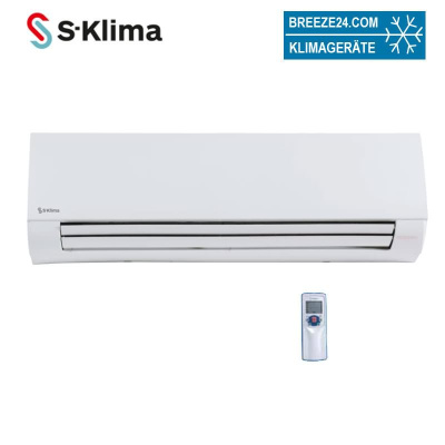S-Klima SIW38 Kaltwasser Wandgerät 2-Leiter zum Heizen + Kühlen 3,8 kW | Raumgröße 40 - 45 m²