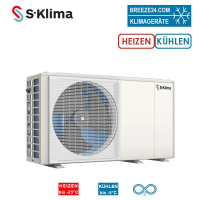 S-Klima SAS70RN2 Wärmepumpe Monoblock zum Heizen +...