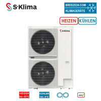 S-Klima SAS295RS2 Wärmepumpe Monoblock zum Heizen +...