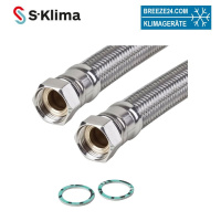 S-Klima STA-AS-DN25 Schlauchsatz zur Verbindung der SAS...