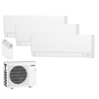 Mitsubishi Electric Set 3 Wandgeräte WiFi 2,5 kW 3 x...