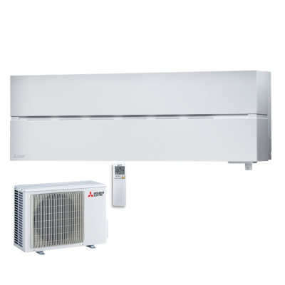 Mitsubishi Electric Set Wandgerät Diamond WiFi MSZ-LN25VG2W + MUZ-LN25VGHZ2 Hyper Heating 2,5 kW