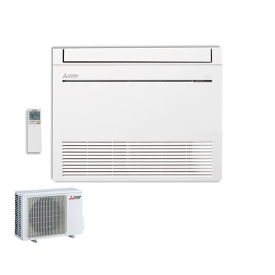 Mitsubishi Electric Set Truhengerät MFZ-KW35VGK + MUFZ-KW35VGHZ Hyper Heating Wifi 3,5 kW Raumgröße 35-40m²