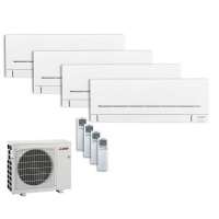 Mitsubishi Electric Set 4 Wandgeräte WiFi...