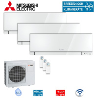 Mitsubishi Electric Set 3 Wandgeräte Premium WiFi...