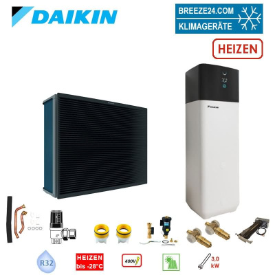 Daikin Altherma 3 H HT ECH2O Set EPRA14DW17 + ETSH16P50E Wärmepumpe + Hydrobox/Speicher 500L HS 9 kW