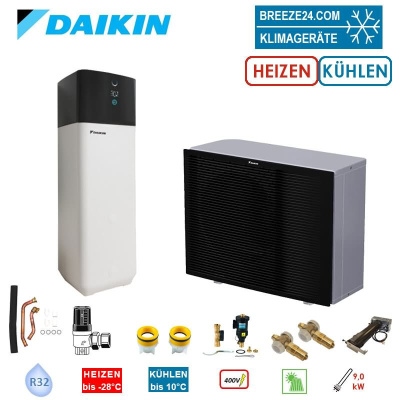 Daikin Altherma 3 H HT ECH2O Set EPRA14DW17 + ETSX16P50E7 Wärmepumpe + Hydrobox/Speicher 500L HS 9kW