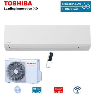 Toshiba Set 6,1 kW RAS-B22G3KVSG-E + RAS-22J2AVSG-E1 WiFi Wandgerät Shorai Edge White 60 - 65 m²  R32