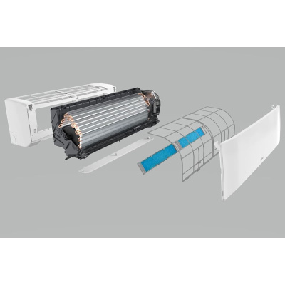 Hitachi Set Wandgerät airHome 400 RAK-DJ50RHAE + RAC-DJ50WHAE  5,0 kW für 1 Raum 50 - 55 m² | WiFi