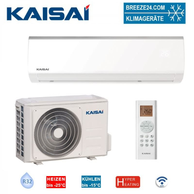 Kaisai Set Wandgerät Fly KWX-18HRGI + Außengerät KWX-18KRHO WiFi | 5.3 kW | Hyper Heating | R32