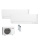 Mitsubishi Electric Set MSZ-AY20VGKP + MSZ-AY50VGK + MXZ-2F53VF4 2 Wandgeräte WiFi Kompakt 2,0/5,0kW