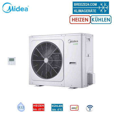 Midea Thermal Arctic MHA-V14W/D2RN8-B Luft/Wasser-Wärmepumpe Heizen 14.5 kW Kühlen 13.5 kW 400V R32
