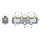 Modulverteilergruppe 1 x gemischt 1 x ungemischt Pumpengruppe mit Wilo Para, ESBE