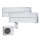 Mitsubishi Electric Set 2 Wandgeräte Diamond WiFi MSZ-LN35VG2W + MSZ-LN50VG2W + MXZ-3F68VF R32