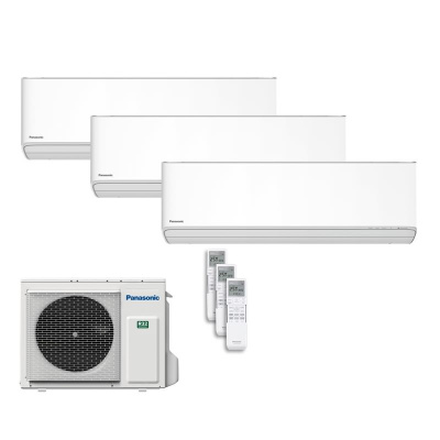 Panasonic Set 3 Wandgeräte CS-MZ16CKE + 2 x CS-Z20CKEW + CU-3Z52CBE WiFi 1,6/2,0/2,0 kW R32