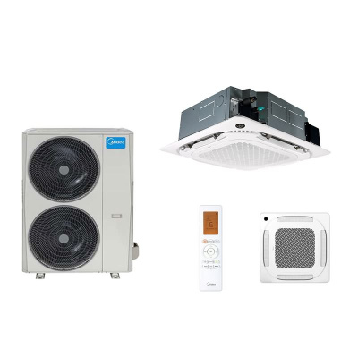 Midea Set 4-Wege-Deckenkasseette MCD1-48FNXD0-ME Blende T-MBQ4-04AWD + MOE30-48HFN8-ME 14 kW | 400V