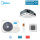 Midea Set 4-Wege-Deckenkasseette MCD1-24FNXD0-ME Blende T-MBQ4-04AWD + MOX430-24HFN8-ME | 7 kW