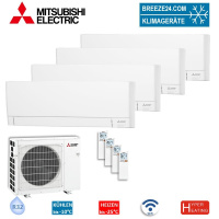 Mitsubishi Electric Set Wandgeräte WiFi 1,5 kW 4 x...