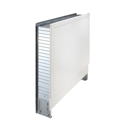 Unterputz-Verteilerschrank für Fußboden-Heizsysteme - Farbe weiß 2 - 3 Heizkreise