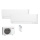Mitsubishi Electric Set MSZ-AY15VGKP + MSZ-AY20VGKP + MXZ-2F33VF Wandgeräte Kompakt WiFi 1,5/2,0 kW