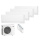 Mitsubishi Electric Set 4 Wandgeräte Wifi 1,5/2,5 kW MSZ-AY15VGKP + 3 x MSZ-AY25VGKP + MXZ-4F72VF4