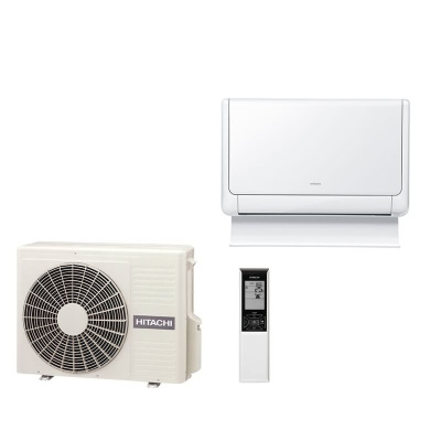 Hitachi Set RAF-25RXE + RAC-25RXE Truhengerät Shirokuma 2,5 kW für 1 Raum 25 - 30 m²