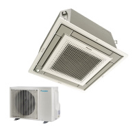 Daikin Set Deckenkassette Euroraster silber 5,0 kW...