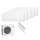 Mitsubishi Electric 5er Set 2 x MSZ-AY15VGKP + MSZ-AY20VGKP + 2 x MSZ-AY35VGKP + MXZ-5F102VF2 WiFi