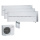 Mitsubishi Electric Set 3 Wandgeräte Diamond WiFi MSZ-LN18VG2W + 2 x MSZ-LN25VG2W + MXZ-3F54VF4