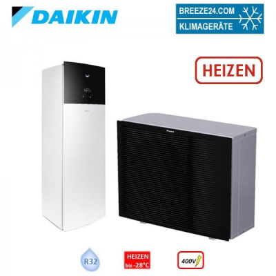 Daikin Altherma 3 H MT F Set EPRA12EW1 + ETVH12S18E9W Wärmepumpe+Hydromodul mit Speicher 180L 12kW