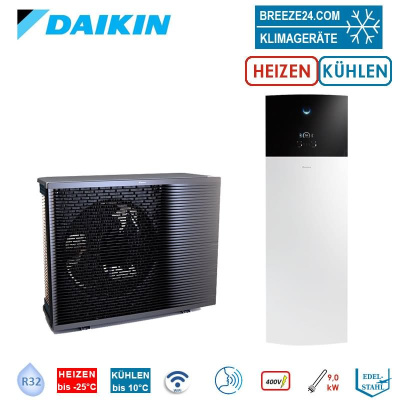 Daikin Altherma 3 R MT F ERRA12EW1 + ELVX12S18E9W Hydromodul mit Speicher 180L | 12.0 kW WiFi HS 9kW