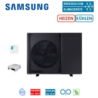 SAMSUNG AE080BXYDEG Luft/Wasser Wärmepumpe + MIM-E03EN 8 kW | Heizen | Kühlen | 2 Heizkreise | R32