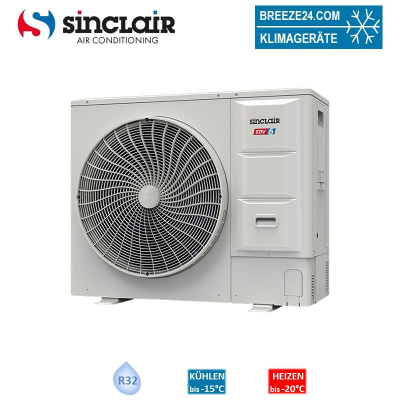 Sinclair SDV6-E80BS Außengerät für 5 Innengeräte VRF | 7,2 kW  | R32