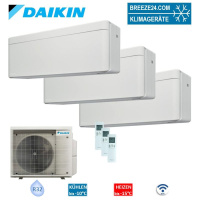 Daikin Set 3 Wandgeräte Stylish WiFi 2 x CTXA15CW +...