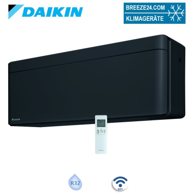 Daikin Wandgerät FTXTA30CB Stylish WiFi schwarz Cold Region 3,0 kW für 1 Raum mit 30 - 35 m²