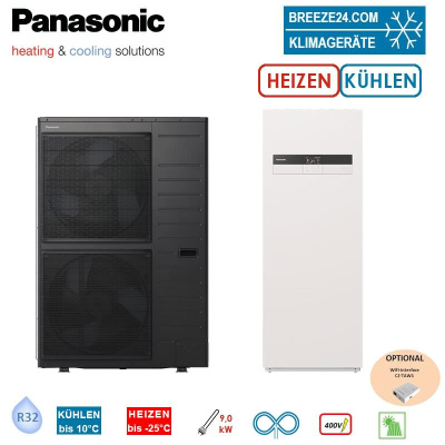 Panasonic Set Aquarea LT Generation K WH-UDZ16KE8 + WH-AC16K9E8AN3 Hydrobox/Speicher 185L 16 kW 400V