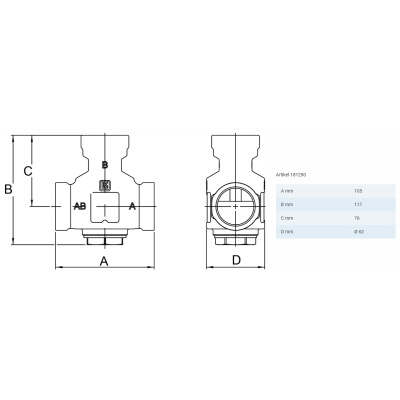 LK Armatur LK C/C 125 LK 864 - Pumpengruppe - gemischter Heizkreis | DN 32 | 299471