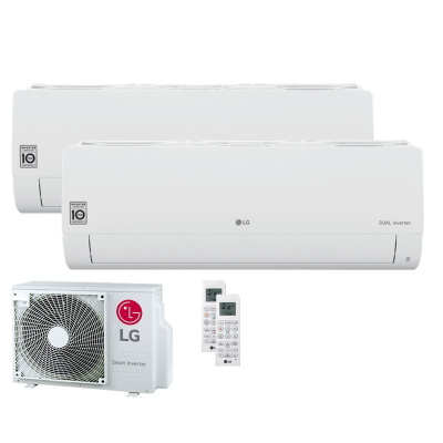 LG Set 2 Wandgeräte Standard Plus WiFi 2,5 kW 2 x PC09ST NSJ + MU2R17.U13 R32 Klimaanlage