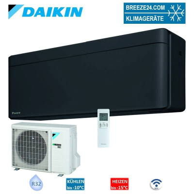 Daikin Set Wandgerät Stylish WiFi schwarz 5,0 kW - FTXA50BB + RXA50B8 | Auslaufmodell