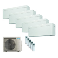 Daikin Set 5 x Wandgeräte Stylish FTXA25CW +...