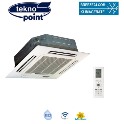 Tekno Point 4-Wege Kassete CASK-12CV | Raumgröße 35 - 40 m² | 3.5 kW | 3.5 kW | WiFi | ModBus