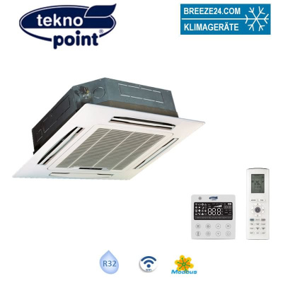 Tekno Point 4-Wege Kassete CASK-36-V | Raumgröße 100 - 110 m² | 10 kW | 13 kW | WiFi | ModBus