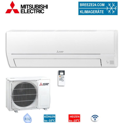 Mitsubishi Electric Set Wandgerät Basic 5,0 kW - MSZ-HR50VFK + MUZ-HR50VF WiFi 1 Raum mit 50 - 55 m²